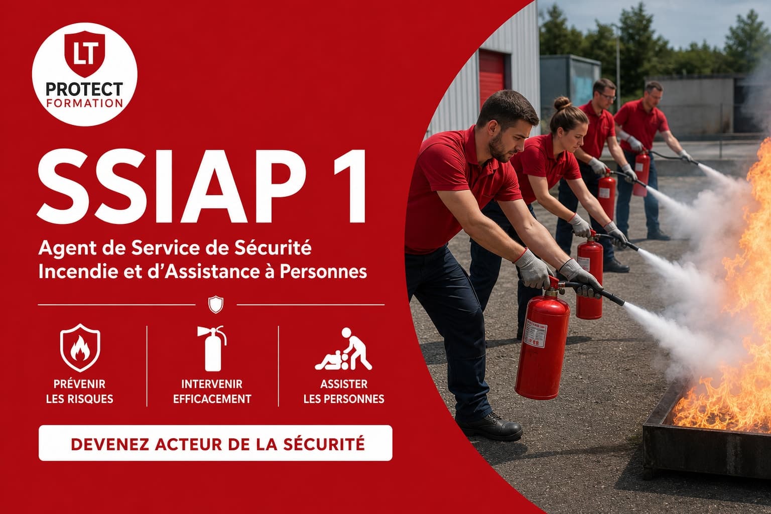 SSIAP 1 Recyclage — LT Protect Formation Voisins-le-Bretonneux (78)