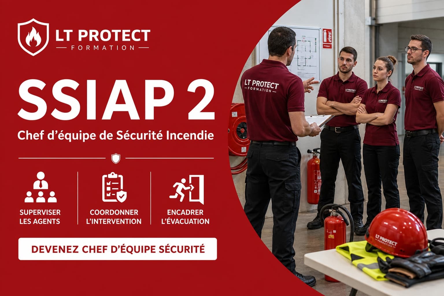 Formation SSIAP 2 chef d'équipe sécurité incendie LT Protect Formation Saint-Quentin-en-Yvelines (78)